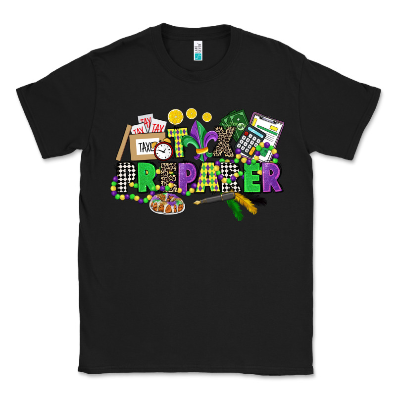 Tax Preparer Mardi Gras Classic Tee by CowGirlArtShop | Teevron