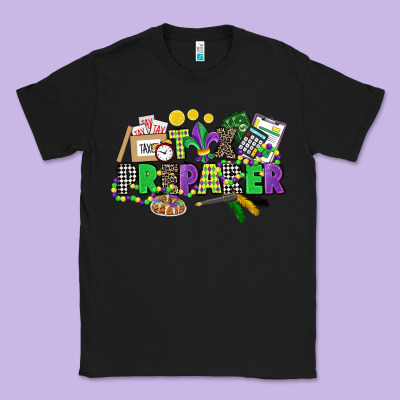 Tax Preparer Mardi Gras Classic Tee Designed By Cowgirlartshop