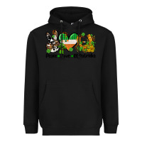 Black peace love st patricks Heavyweight Hoodie - AdoDesignShop
