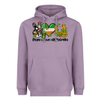 Lavender peace love st patricks Heavyweight Hoodie - AdoDesignShop
