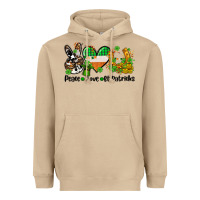 Mushroom peace love st patricks Heavyweight Hoodie - AdoDesignShop