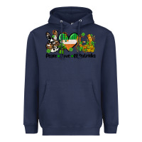 Navy peace love st patricks Heavyweight Hoodie - AdoDesignShop