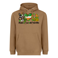 Toasted Coconut peace love st patricks Heavyweight Hoodie - AdoDesignShop
