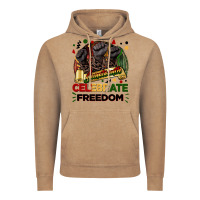 Vintage Coffee Juneteenth celebrate freedom Vintage Hoodie - FaDigitalArtStudio