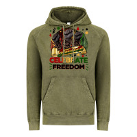 Vintage Olive Juneteenth celebrate freedom Vintage Hoodie - FaDigitalArtStudio