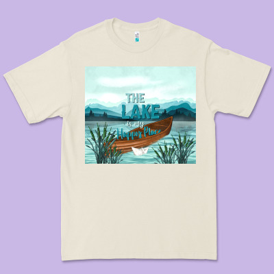 The Lake Is My Happy Place Premium Tee Designed By Tumblerdesignbyshophia