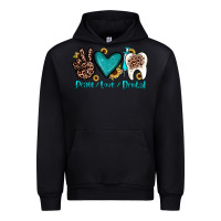 Black peace love dental Urban Hoodie - JahusDesignShop