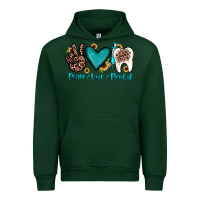 Forest Green peace love dental Urban Hoodie - JahusDesignShop