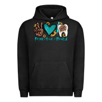 Pigment Black peace love dental Urban Hoodie - JahusDesignShop