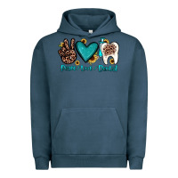 Pigment Midnight Navy peace love dental Urban Hoodie - JahusDesignShop