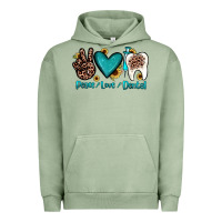 Pigment Oil Green peace love dental Urban Hoodie - JahusDesignShop