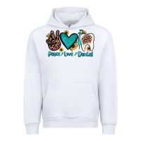 White peace love dental Urban Hoodie - JahusDesignShop