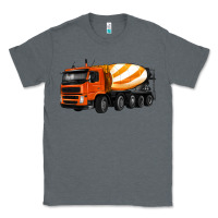 Charcoal Heather cement truck Classic Tee - Artiststas