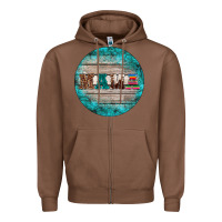Chestnut western turquoises mama ornament Zipper Hoodie - BarkalooDesign