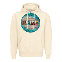 Sandshell western turquoises mama ornament Zipper Hoodie - BarkalooDesign