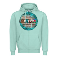 Seafoam western turquoises mama ornament Zipper Hoodie - BarkalooDesign