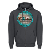 Smoke western turquoises mama ornament Zipper Hoodie - BarkalooDesign