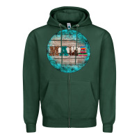 Sports Green western turquoises mama ornament Zipper Hoodie - BarkalooDesign