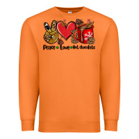 Carrot peace love  hot chocolate Premium Sweatshirt - AdoDesignShop