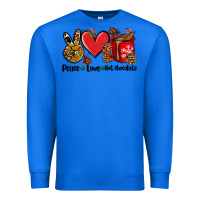 True Royal peace love  hot chocolate Premium Sweatshirt - AdoDesignShop
