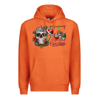Carrot Merry Christmas  skull Premium Hoodie - CowhideDigitalArt