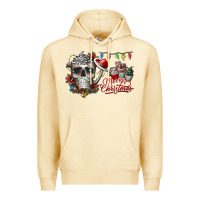 Pina Colada Merry Christmas  skull Premium Hoodie - CowhideDigitalArt