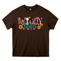 Chocolate Brown Moody Heifer Mother's Day Heavy Core Tee - texasbilliewilder