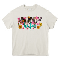 Cream Moody Heifer Mother's Day Heavy Core Tee - texasbilliewilder