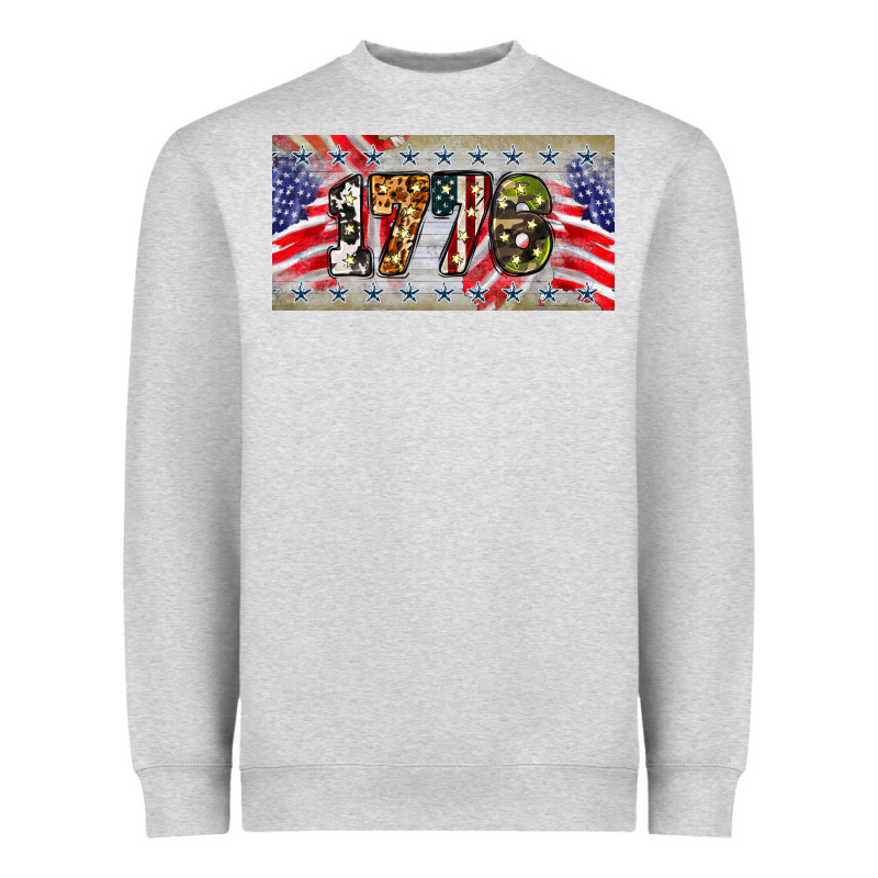 1776 4th Of July License Plate Heavyweight Sweatshirt by BarkalooDesign | Teevron