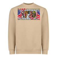 Mushroom 1776 4th of july license plate Heavyweight Sweatshirt - BarkalooDesign