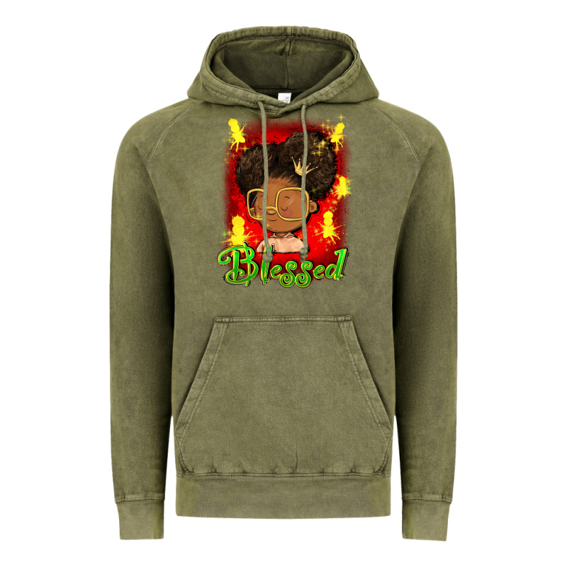 Blessed Juneteenth Vintage Hoodie by FaDigitalArtStudio | Teevron