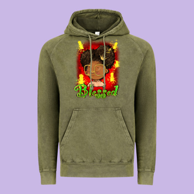 Blessed Juneteenth Vintage Hoodie Designed By Fadigitalartstudio