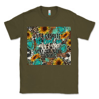 Army Green yet despite the look on my face you are still talk Classic Tee - CowGirlArtShop