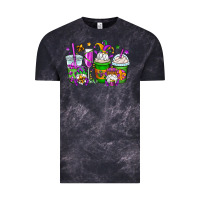 Cloud Black mardi gras gnomes coffee cups Vintage Tee - OliviaCreatesArt