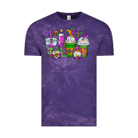 Cloud Purple mardi gras gnomes coffee cups Vintage Tee - OliviaCreatesArt