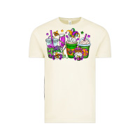 Vintage Arctic mardi gras gnomes coffee cups Vintage Tee - OliviaCreatesArt
