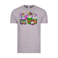 Vintage Zinc mardi gras gnomes coffee cups Vintage Tee - OliviaCreatesArt