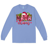 Colony Blue Pink Christmas Mama Claus Long Sleeve Tee - FaDigitalArtStudio