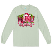 Matcha Pink Christmas Mama Claus Long Sleeve Tee - FaDigitalArtStudio