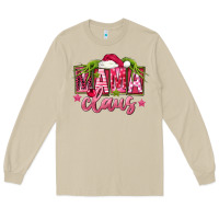 Mushroom Pink Christmas Mama Claus Long Sleeve Tee - FaDigitalArtStudio