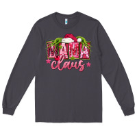 Smoke Pink Christmas Mama Claus Long Sleeve Tee - FaDigitalArtStudio