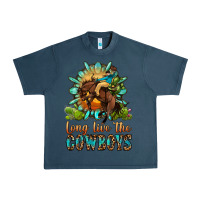 Midnight Navy long live the cowboys Urban Heavy Tee - OliviaCreatesArt
