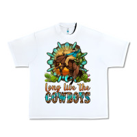 White long live the cowboys Urban Heavy Tee - OliviaCreatesArt