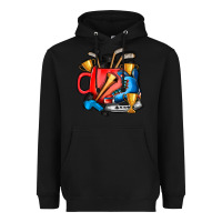 Black hockey coffee Heavyweight Hoodie - AdoDesignShop