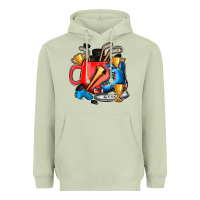 Matcha hockey coffee Heavyweight Hoodie - AdoDesignShop