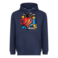 Navy hockey coffee Heavyweight Hoodie - AdoDesignShop