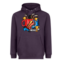 Plum hockey coffee Heavyweight Hoodie - AdoDesignShop