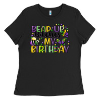 Black bead up bitches itsmy birthday cg (1) Ladies Tee - CowGirlArtShop