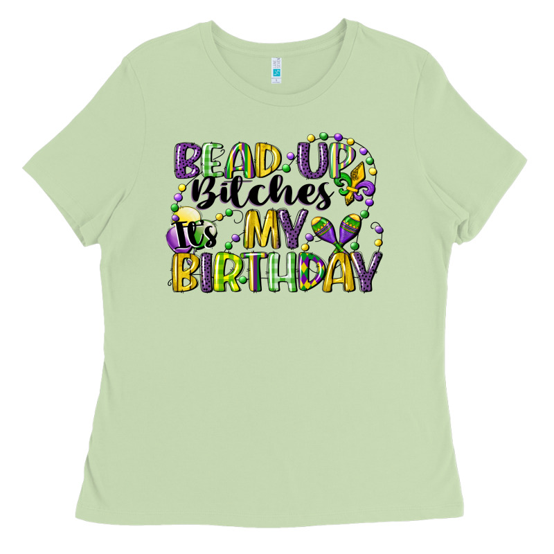 Bead Up Bitches Itsmy Birthday Cg (1) Ladies Tee by CowGirlArtShop | Teevron