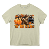Mossy Tis' the season Football black helmet Heavy Core Tee - NancyCooperArtShop